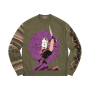 Supreme x Yohji Yamamoto Tekken Sweater Olive - 22FW