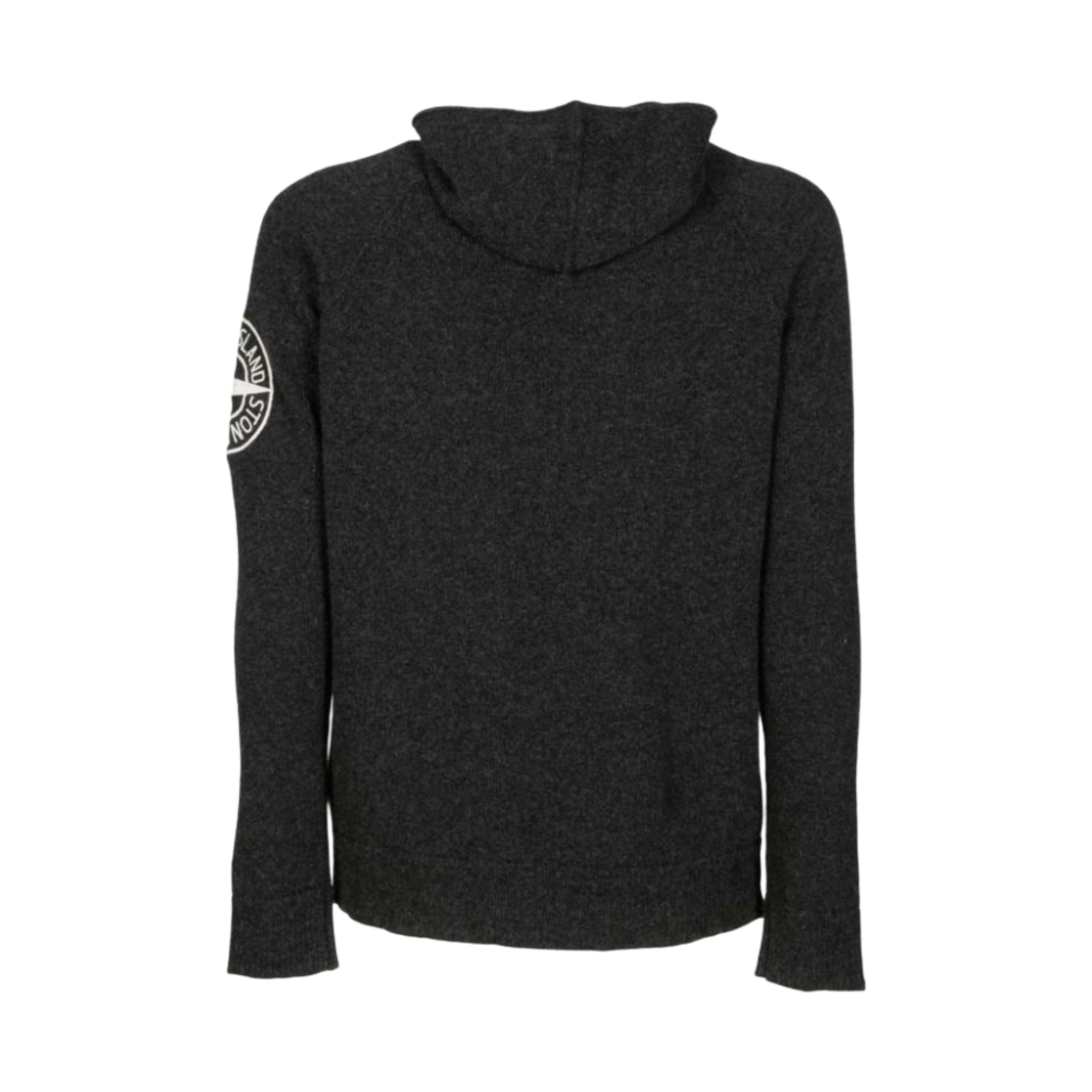 스톤 아일랜드 513B7 질롱 울 자수 후드 니트 다크 그레이 - 21FW(Stone Island 513B7 Geelong Wool Embroidery Hooded Knit Dark Grey - 21FW) - 2