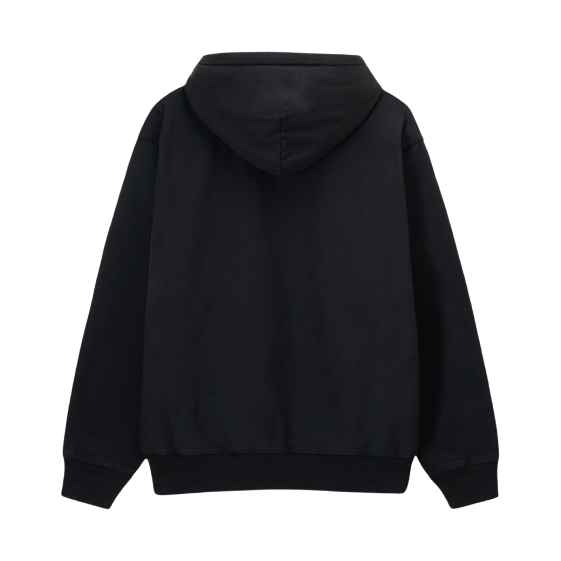 스투시 스탁 로고 후드 워시드 블랙(Stussy Stock Logo Hoodie Washed Black) - 2