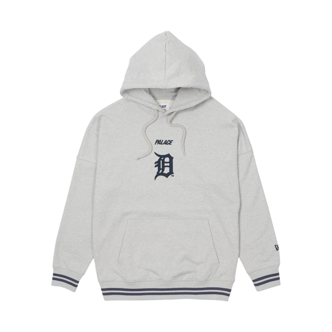 팔라스 x 디트로이트 타이거즈 뉴에라 드롭 숄더 후드 그레이 말 - 22SS(Palace x Detroit Tigers New Era Drop Shoulder Hood Grey Marl- 22SS) - 2