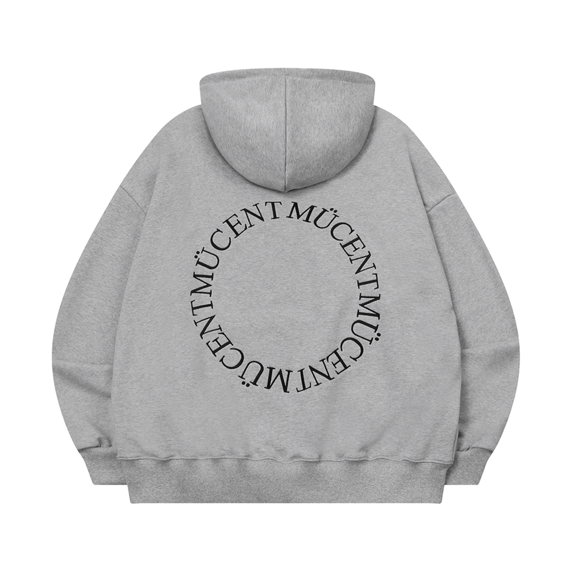 P00000HW_05 MUCENT Arc Back Logo Hoodie Gray