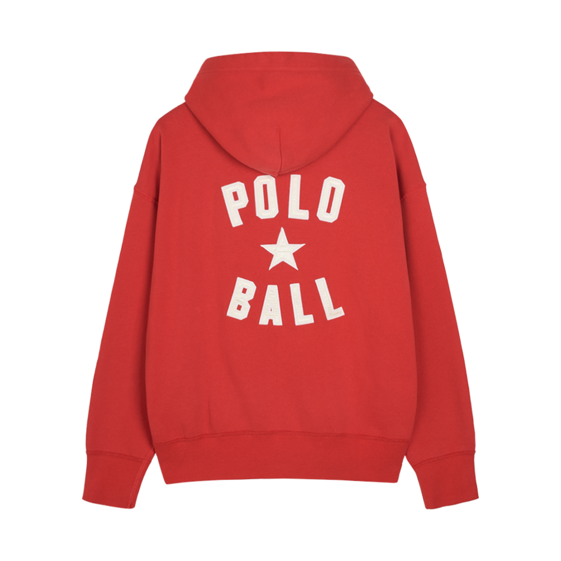 [30%적립] 폴로 랄프 로렌 빈티지 핏 폴로 볼 플리스 후디 레드 - 24FW