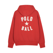 [20% 적립] Polo Ralph Lauren Vintage Fit Polo Ball Fleece Hoodie Red - 24FW