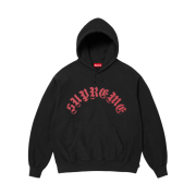 Supreme Printed Arc Hooded Sweatshirt Black - 24FW