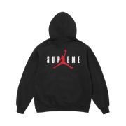 Supreme x Jordan Hooded Sweatshirt Black - 24FW