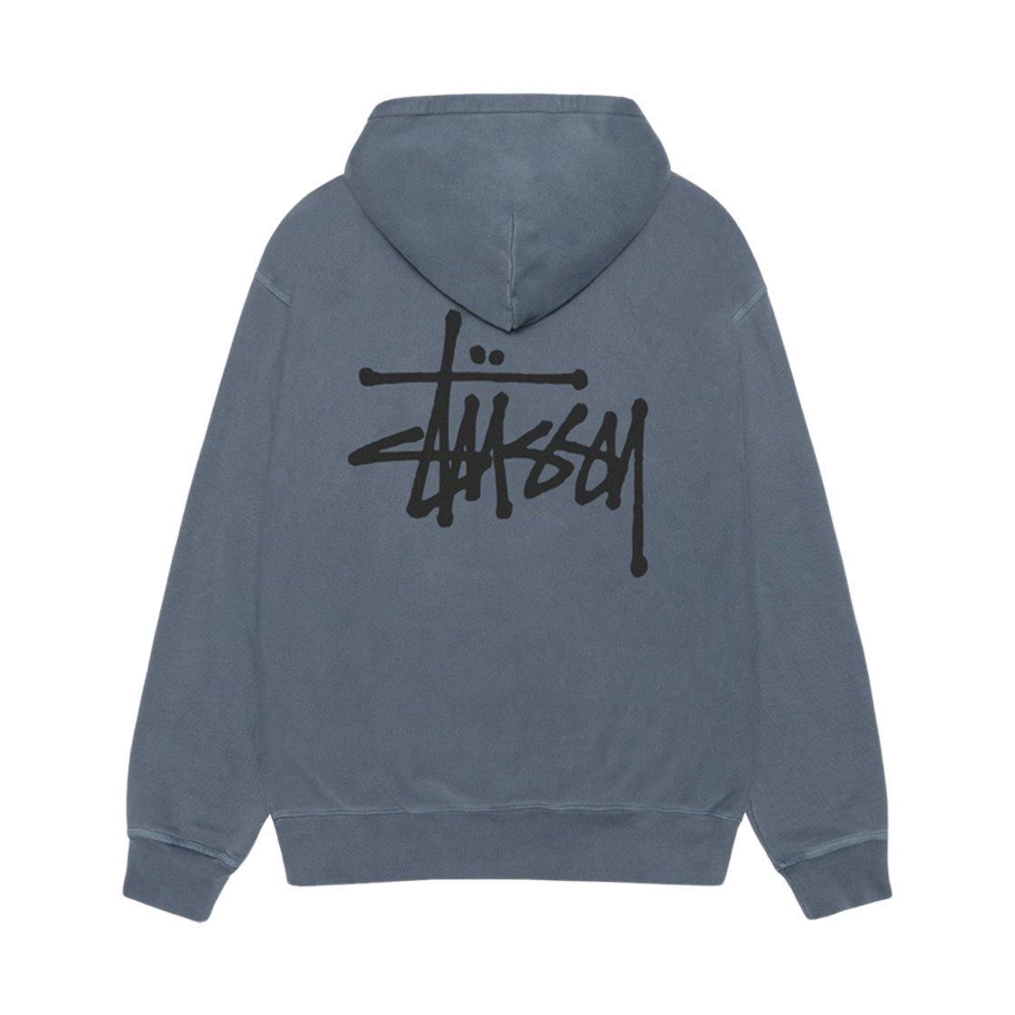 1925001 Stussy Basic Pigment Dyed Hoodie Navy