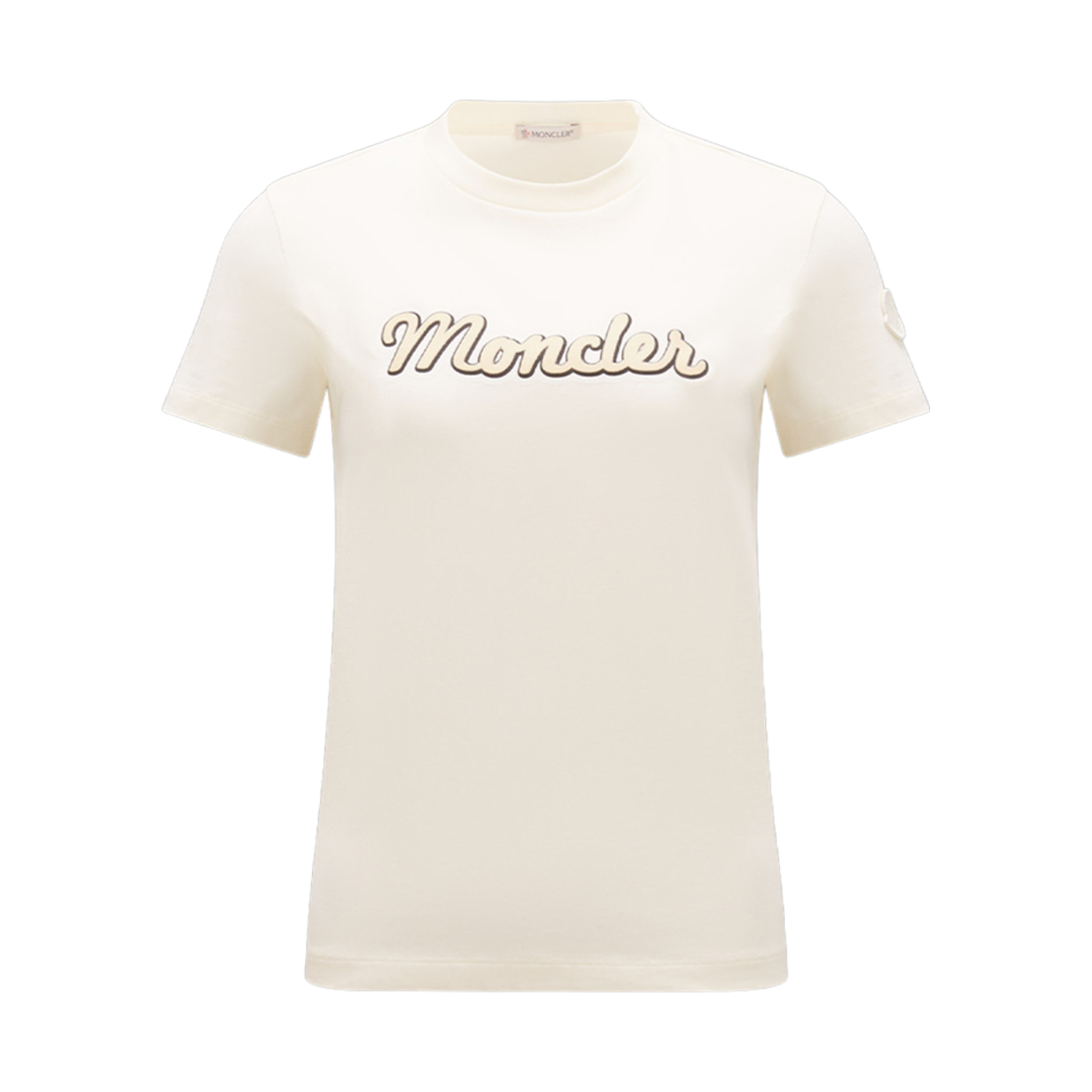 (W) 몽클레르 로고 티셔츠 화이트 - 23FW((W) Moncler Logo T-Shirt White - 23FW) - 1