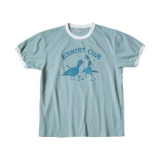 Kapital 20 Tenjiku Ringer T-Shirt Kountry Club Pt Blue Gray