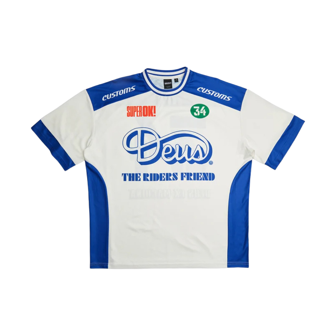 데우스 엑스 마키나 랜디 모토 티셔츠 빈티지 화이트