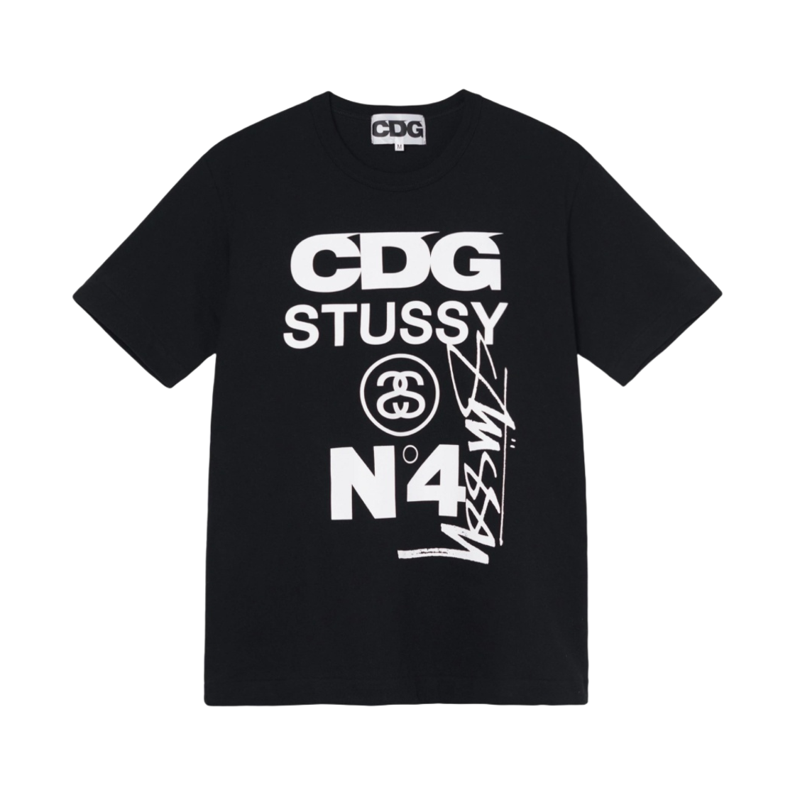 CDG x 스투시 티셔츠 블랙(CDG x Stussy T-Shirt Black)