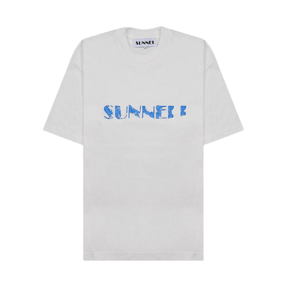 PRTWXJER011-JER012-7433 Sunnei Big Logo Print T-Shirt White