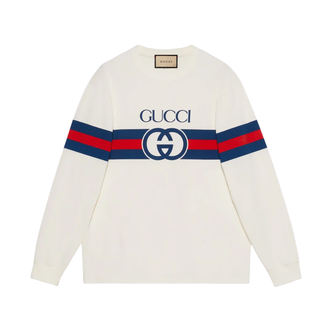 구찌 인터로킹 G 코튼 티셔츠 화이트(Gucci Interlocking G Cotton T-Shirt White) - 1