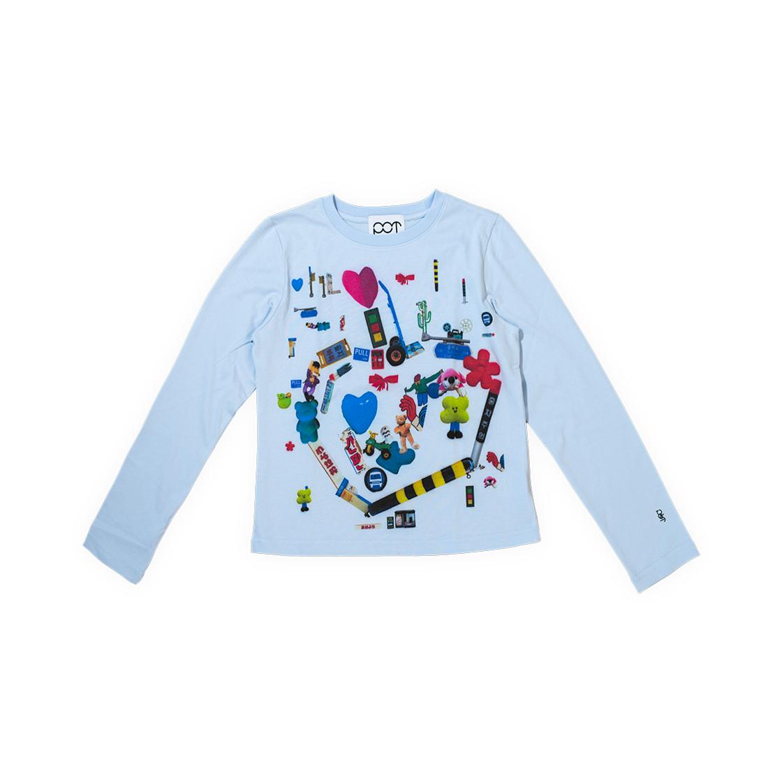 Cherry Pot Symbol L/S Tee Baby Bule CHERRY DRIVER Cherry Pot Symbol L/S Tee Baby Blue
