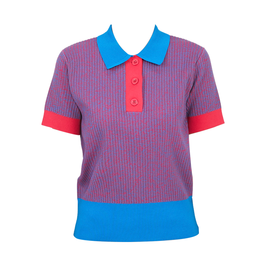 AWKW08425-O175 (W) J.Lindeberg Golf Short Sleeve Knitted Shirt Brilliant Blue