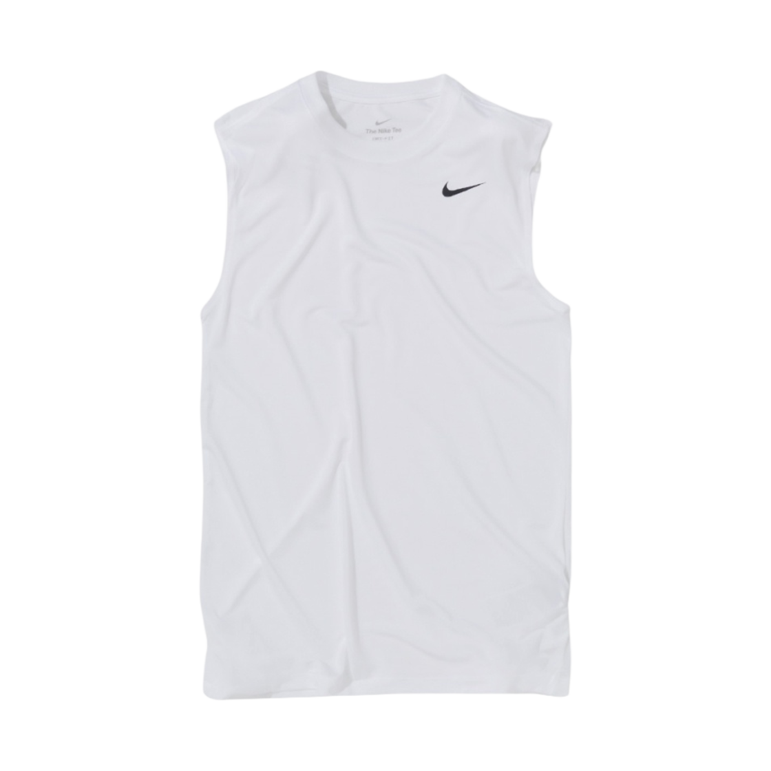 나이키 드라이핏 레전드 슬리브리스 피트니스 티셔츠 화이트 - 아시아(Nike Dri-Fit Legend Sleeveless Fitness T-Shirt White - Asia)