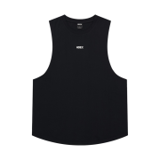 HDEX Silver Main Logo Round Sleeveless Black