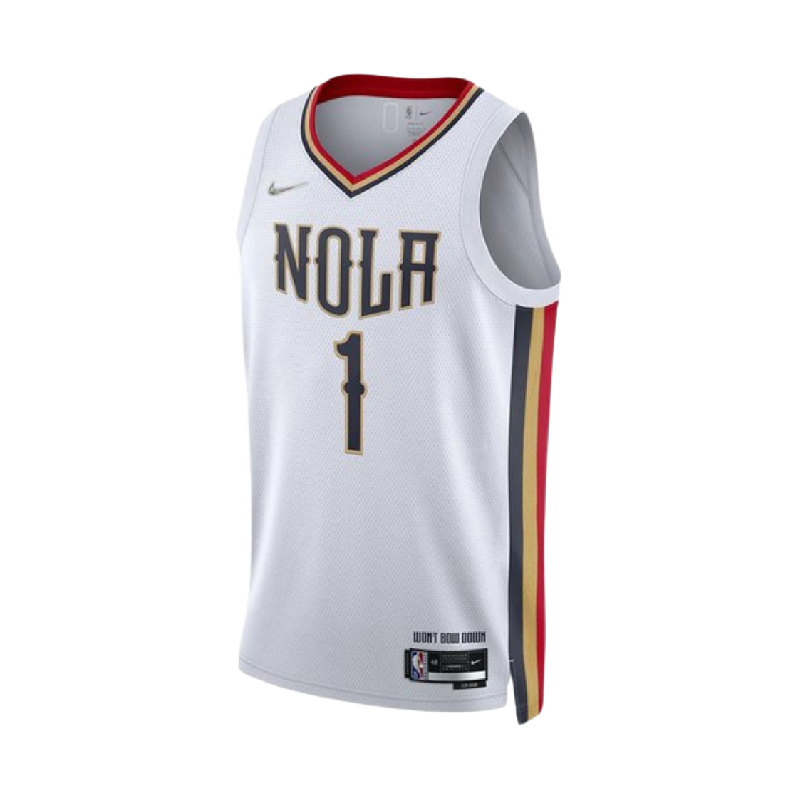 나이키 자이언 윌리엄슨 뉴올리언스 펠리컨스 NBA 스윙맨 저지 컬리지 화이트(Nike Zion Williamson New Orleans Pelicans NBA Swingman Jersey White) - 1
