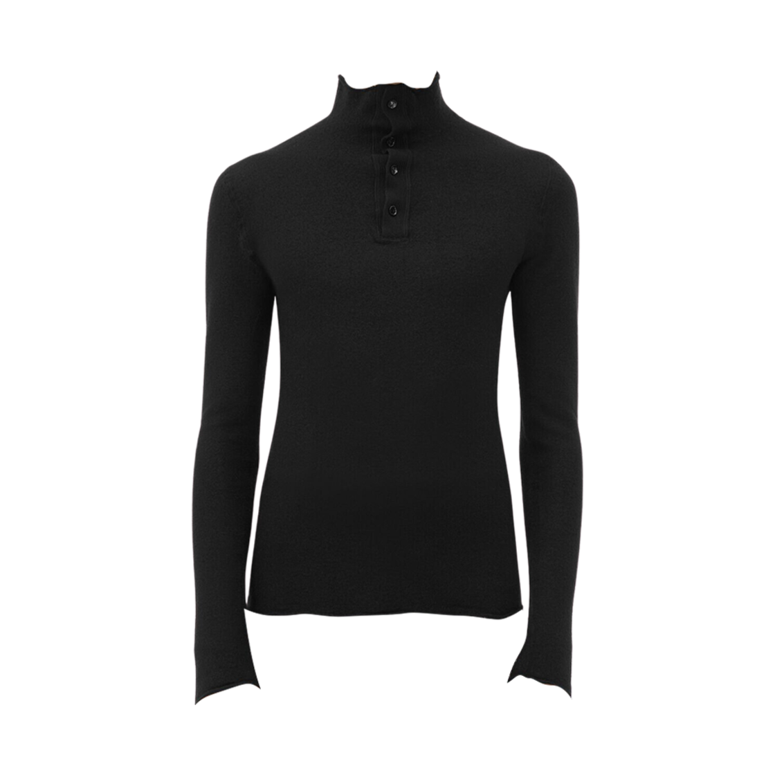 798239V4JU01000 Bottega Veneta Felted Wool Jumper Black
