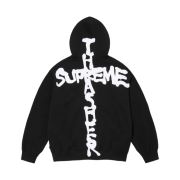 Supreme x Thrasher Zip Up Hooded Sweatshirt Black - 24FW