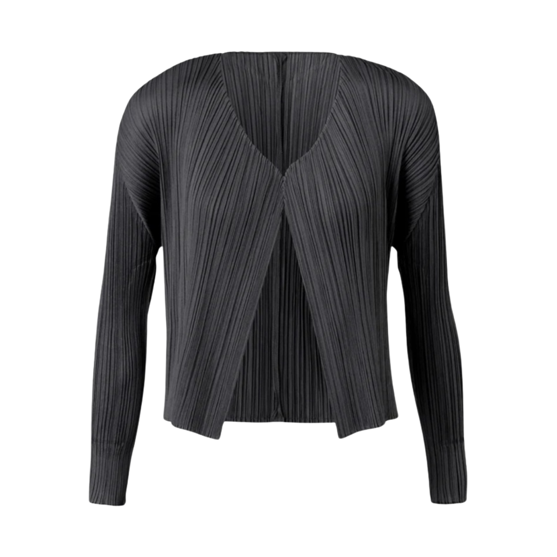 (W) 플리츠 플리즈 이세이 미야케 베이직 가디건 블랙((W) Pleats Please Issey Miyake Basics Cardigan Black)