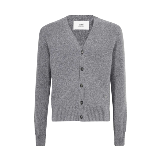 AMI de Coeur Tonal Cardigan Heather Grey