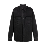 Juun.J Denim Trucker Shirt Black
