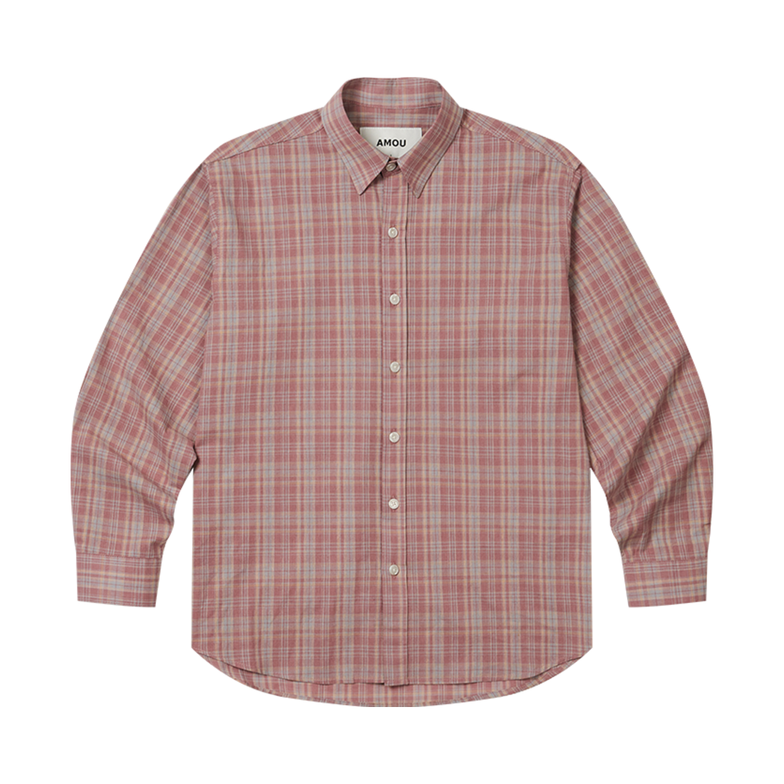 아모우 60's 빈티지 체크 셔츠 레드