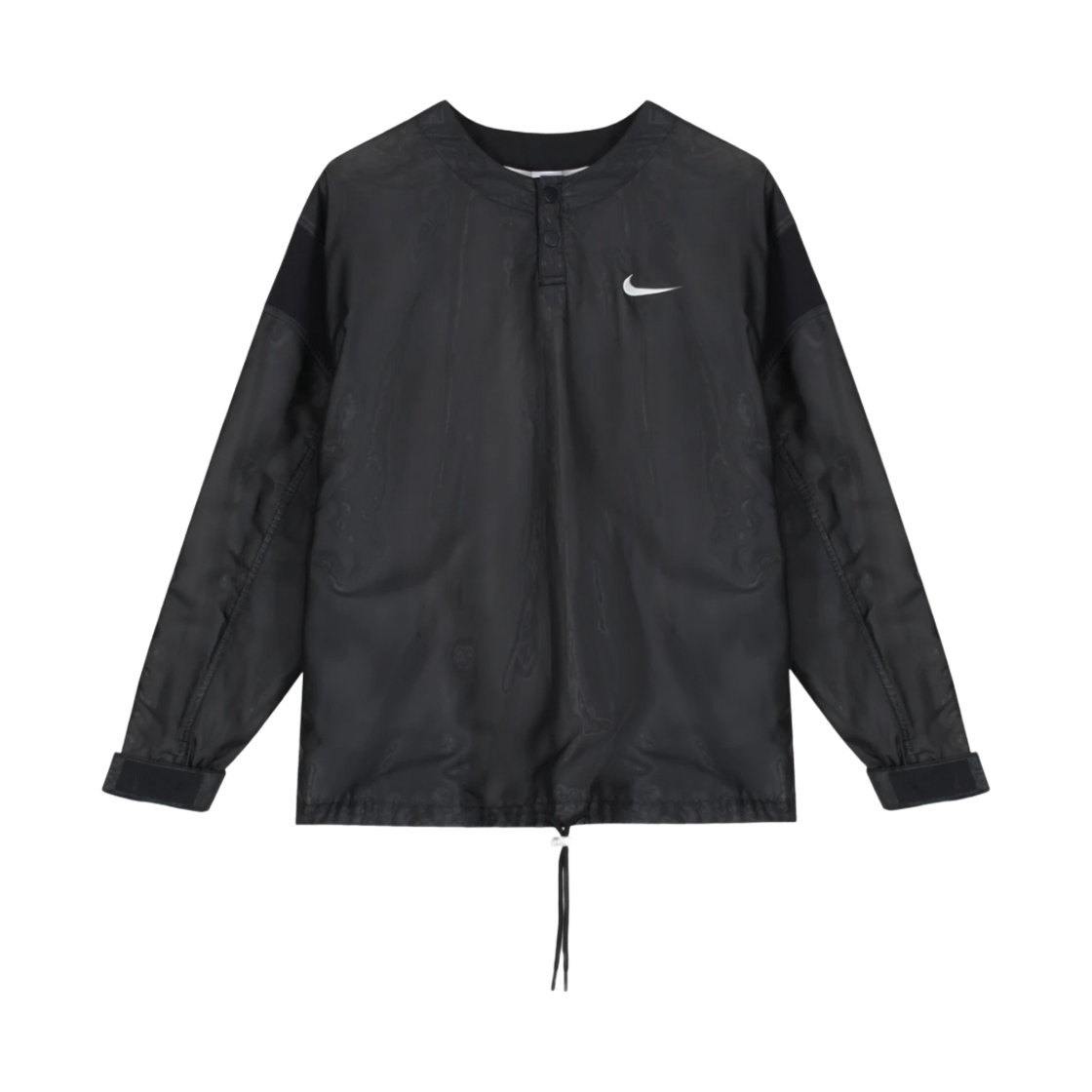 나이키 x 피어 오브 갓 NRG 롱슬리브 헨리 탑 블랙(Nike x Fear of God NRG LS Henley Top Black)