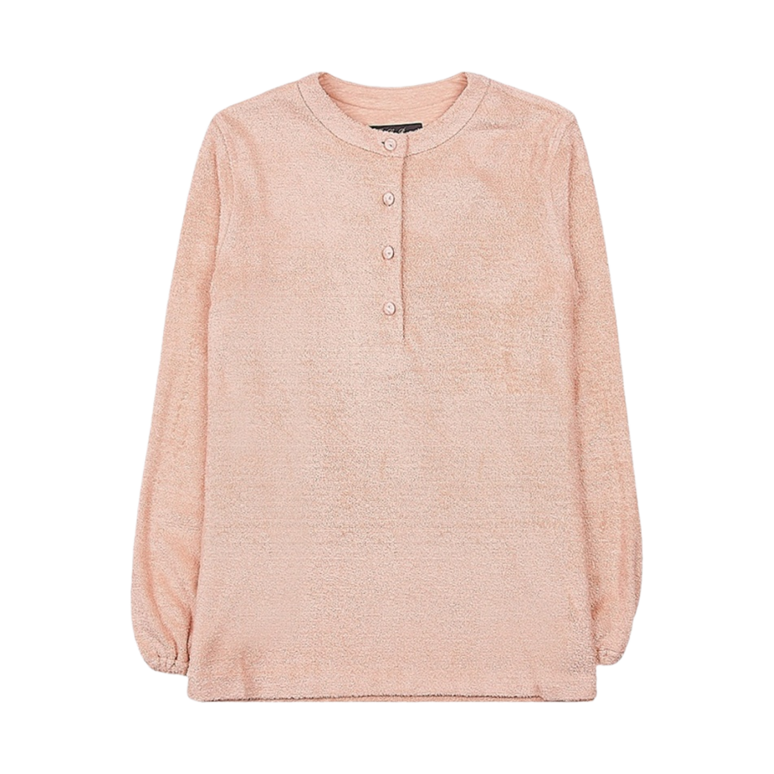 FAM7850-30AN (W) Loro Piana Panarea Henley Jumper Cotton Linen Light Coral