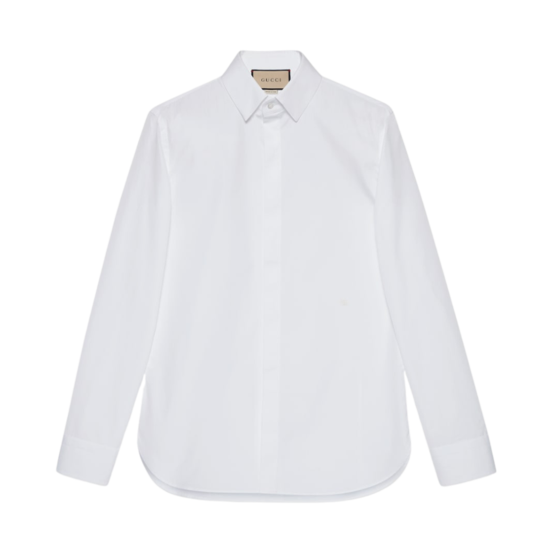 구찌 코튼 실크 셔츠 더블 G 화이트(Gucci Cotton Silk Shirt with Double G White) - 1