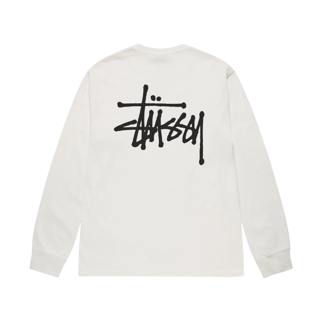 스투시 베이직 스투시 피그먼트 다이드 롱슬리브 티셔츠 내츄럴 2023(Stussy Basic Stussy Pigment Dyed LS T-Shirt Natural 2023)
