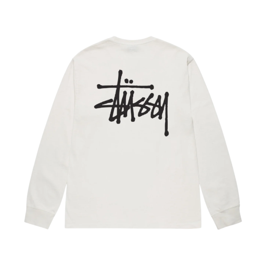 Stussy Basic Stussy Pigment Dyed LS T-Shirt Natural 2023