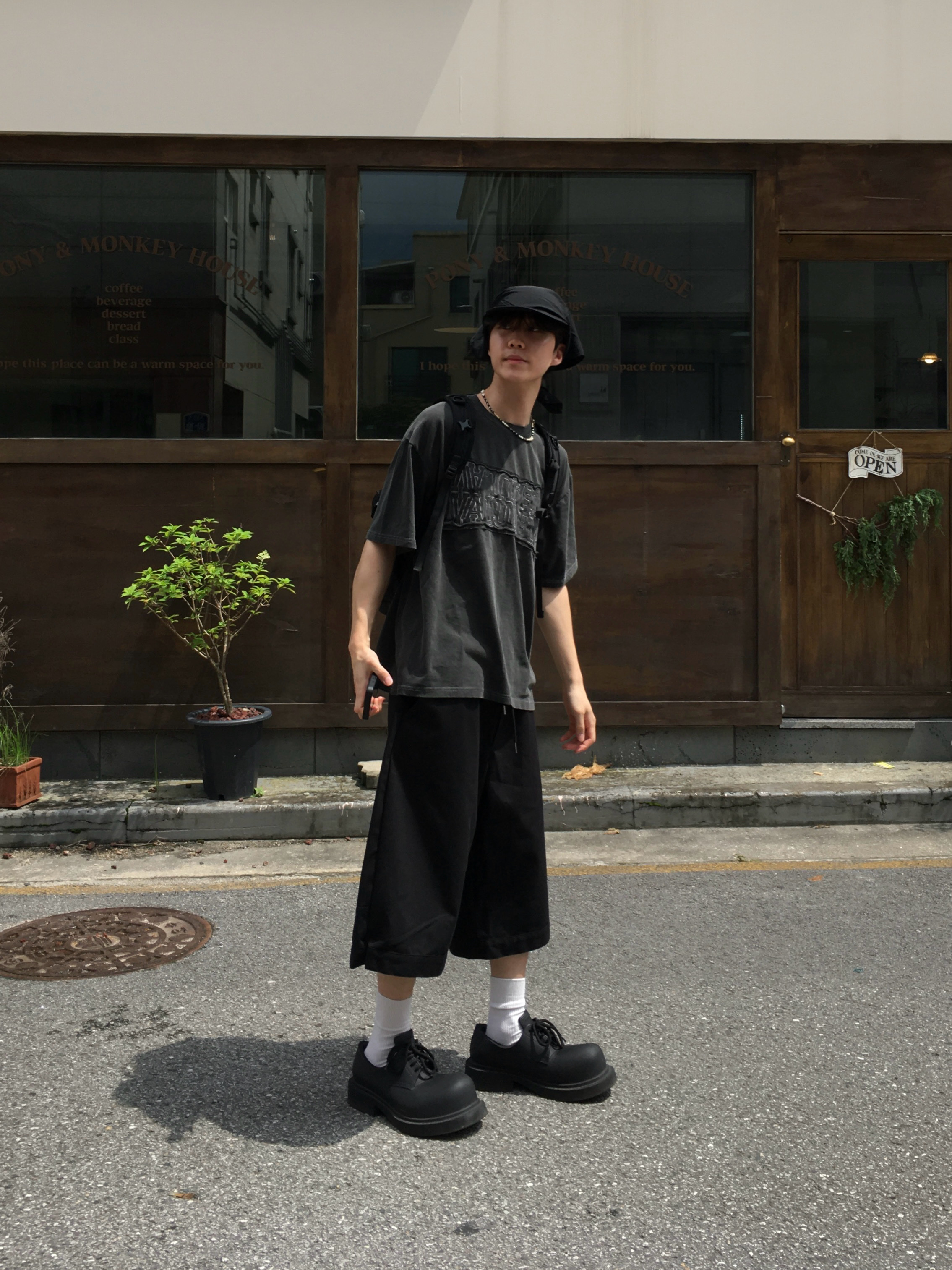 Balenciaga Steroid Derby Black 착용 스타일 - 2