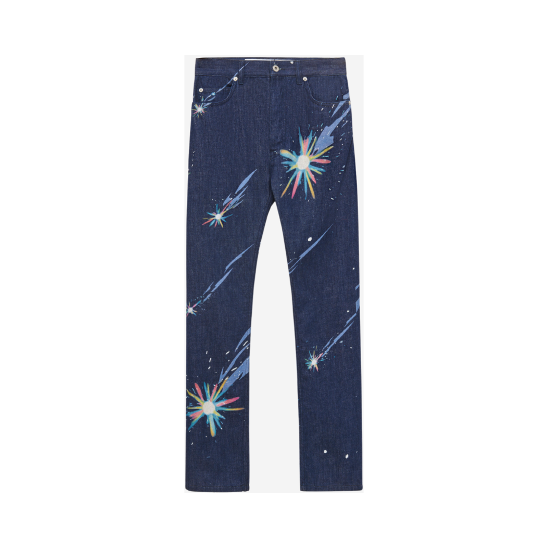 로에베 x 하울의 움직이는 성 매지컬 스카이 데님 진 네이비 블루(Loewe x Howl's Moving Castle Magical Sky Jeans in Denim Navy Blue)