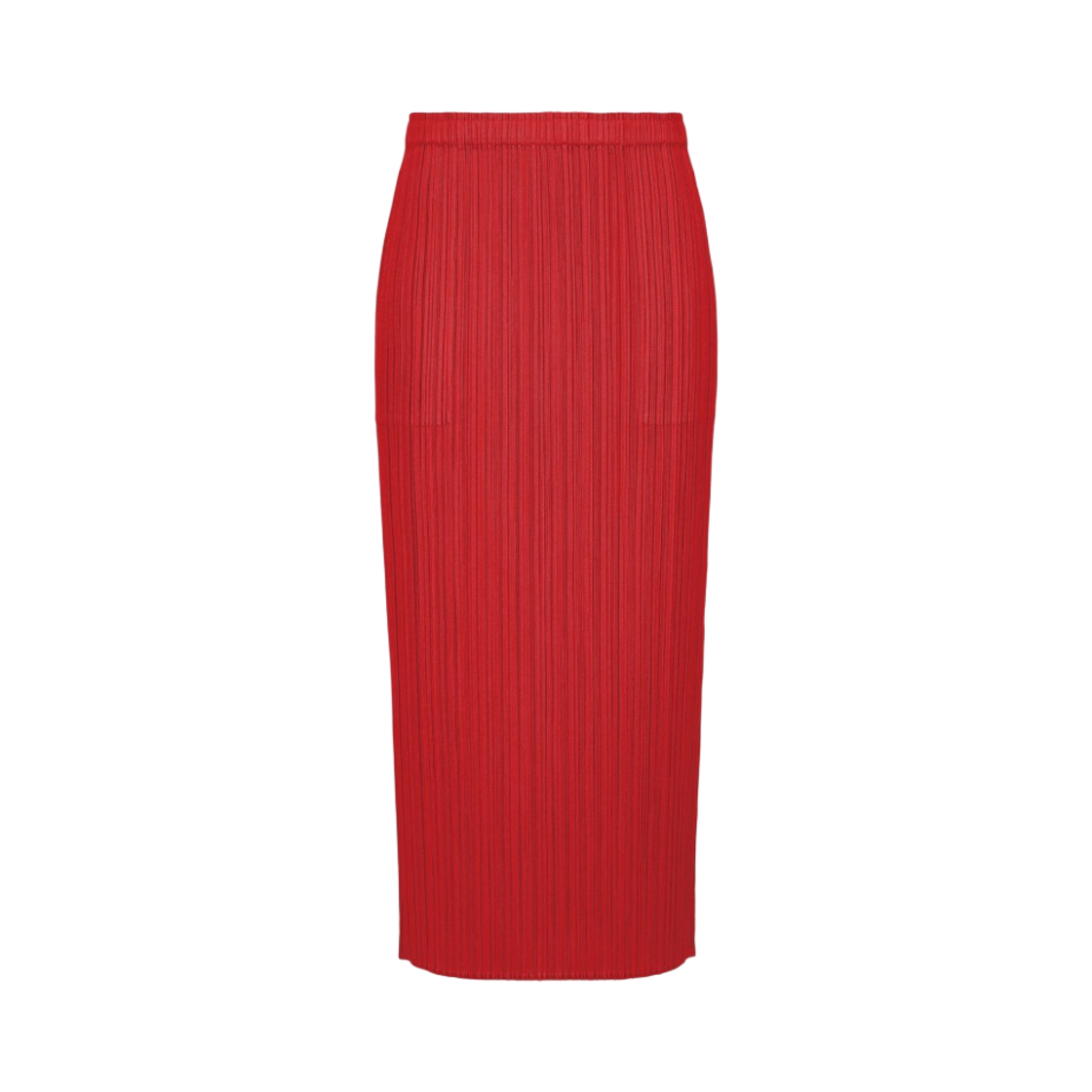 (W) 플리츠 플리즈 이세이 미야케 뉴 컬러풀 베이직 3 스커트 레드((W) Pleats Please Issey Miyake New Colorful Basics 3 Skirt Red) - 1