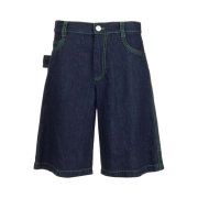 Bottega Veneta Stitch Denim Shorts Indigo