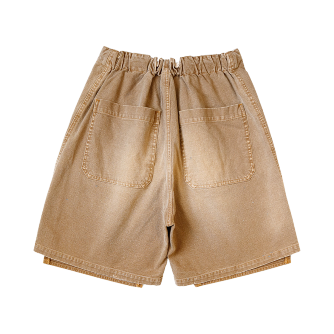 캐피탈 캔버스 W 니 이지 숏 팬츠 파머 리메이크 골드(Kapital Canvas W Knee Easy Short Pants Farmer Remake Gold) - 2