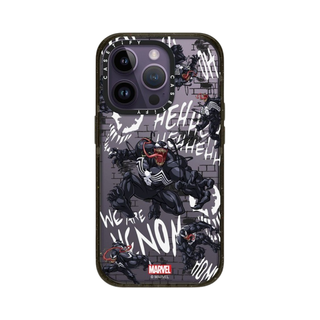 케이스티파이 x 마블 아이폰 베놈 패턴 임팩트 케이스 클리어 블랙(Casetify x Marvel iPhone Venom Pattern Impact Case Clear Black) - 2