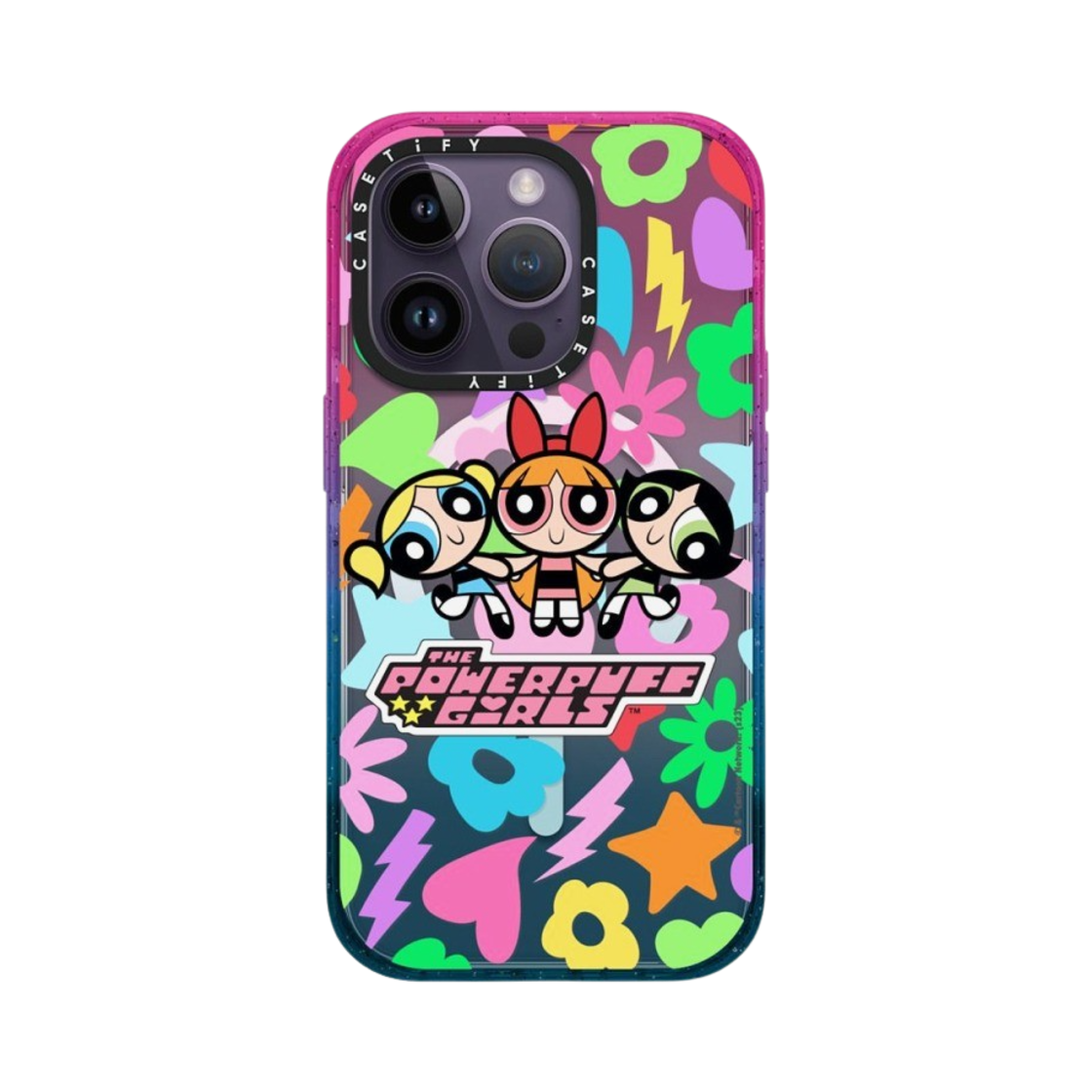 케이스티파이 x 파워퍼프걸 아이폰 아이콘 맥세이프 임팩트 케이스 반투명 코튼 캔디(Casetify x The Powerpuff Girls iPhone Icons Magsafe Impact Case Sheer Cotton Candy) - 2