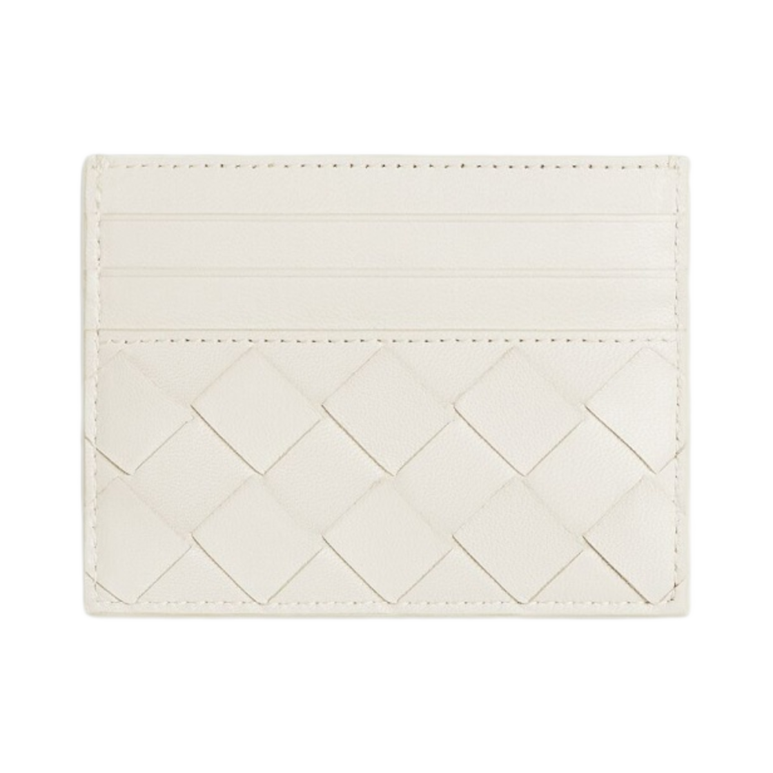 보테가 베네타 인트레치아토 크레딧 카드 케이스 화이트(Bottega Veneta Intrecciato Credit Card Case White) - 2