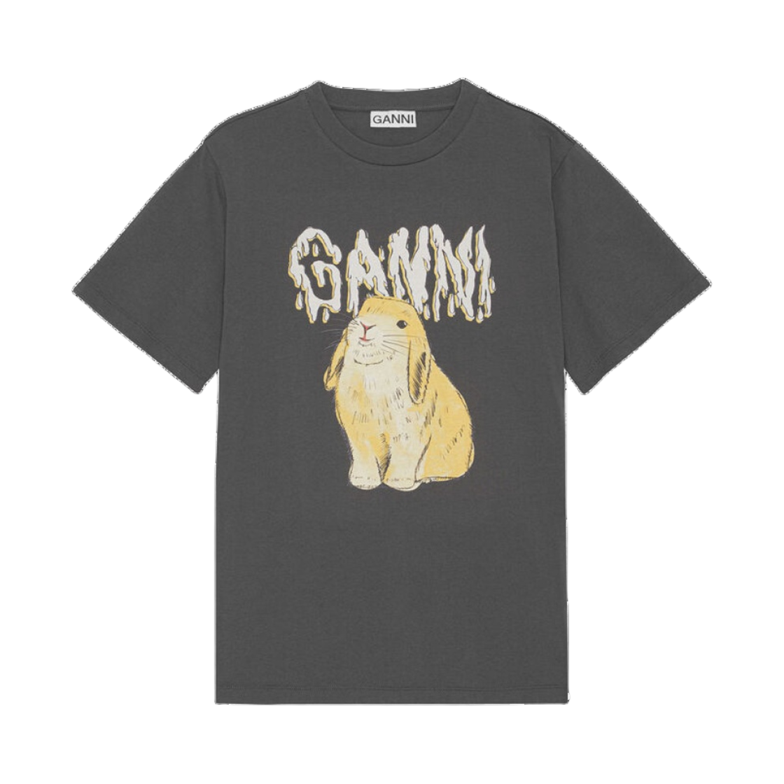 (W) 가니 릴렉스드 버니 티셔츠 볼캐닉 애쉬