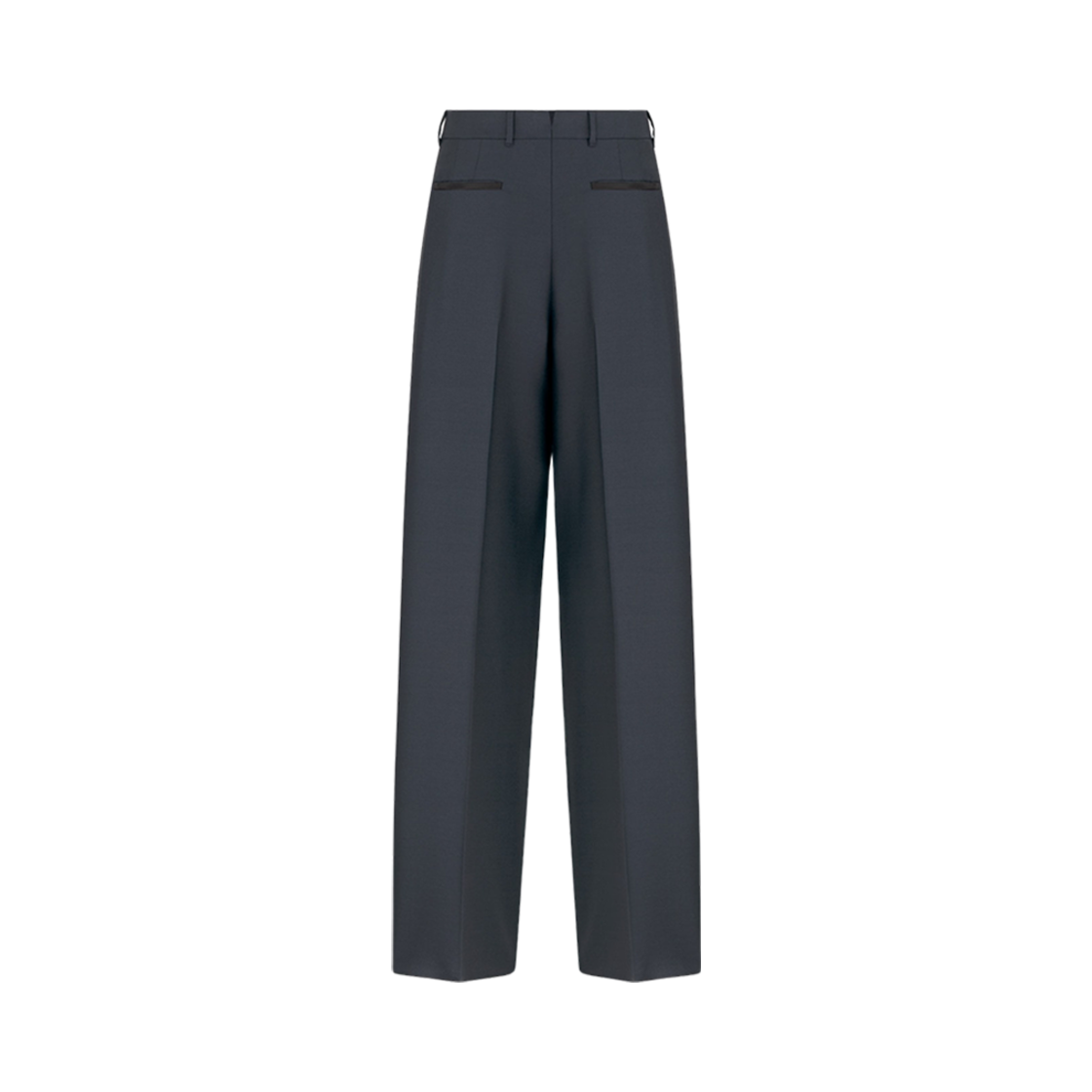 디올 팬츠 블루 울 모헤어 트윌(Dior Pants Blue Wool Mohair Twill) - 2