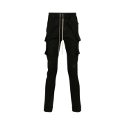 Rick Owens Drkshdw Porterville Mastodon Cut in Wax Stretch Denim Black