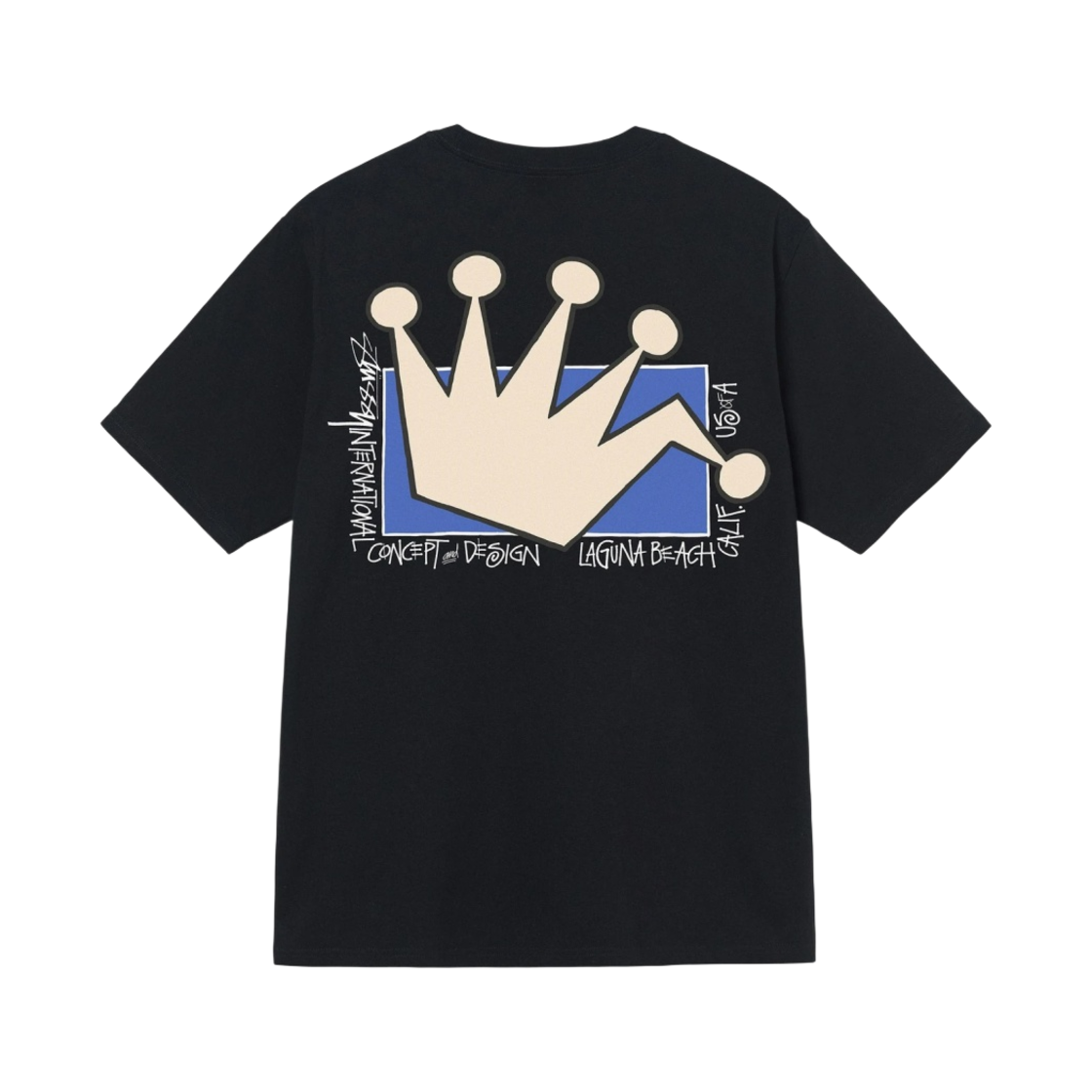 스투시 Lb 크라운 티셔츠 블랙