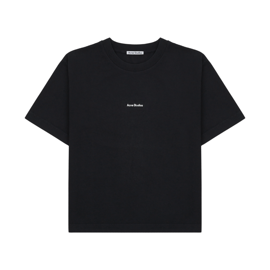 (W) 아크네 스튜디오 로고 티셔츠 블랙((W) Acne Studios Logo T-Shirt Black)