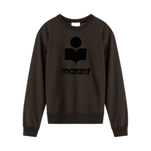 SW0029HA-A1M05H-02FK Isabel Marant Mikoy Logo Cotton Sweatshirt Faded Black - 23SS