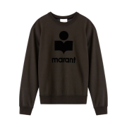 Isabel Marant Mikoy Logo Cotton Sweatshirt Faded Black - 23SS