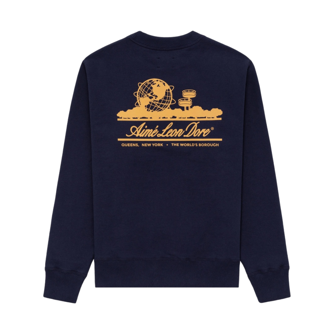 에메 레온 도르 유니스피어 크루넥 스웨트셔츠 이브닝 블루(Aime Leon Dore Unisphere Crewneck Sweatshirt Evening Blue)