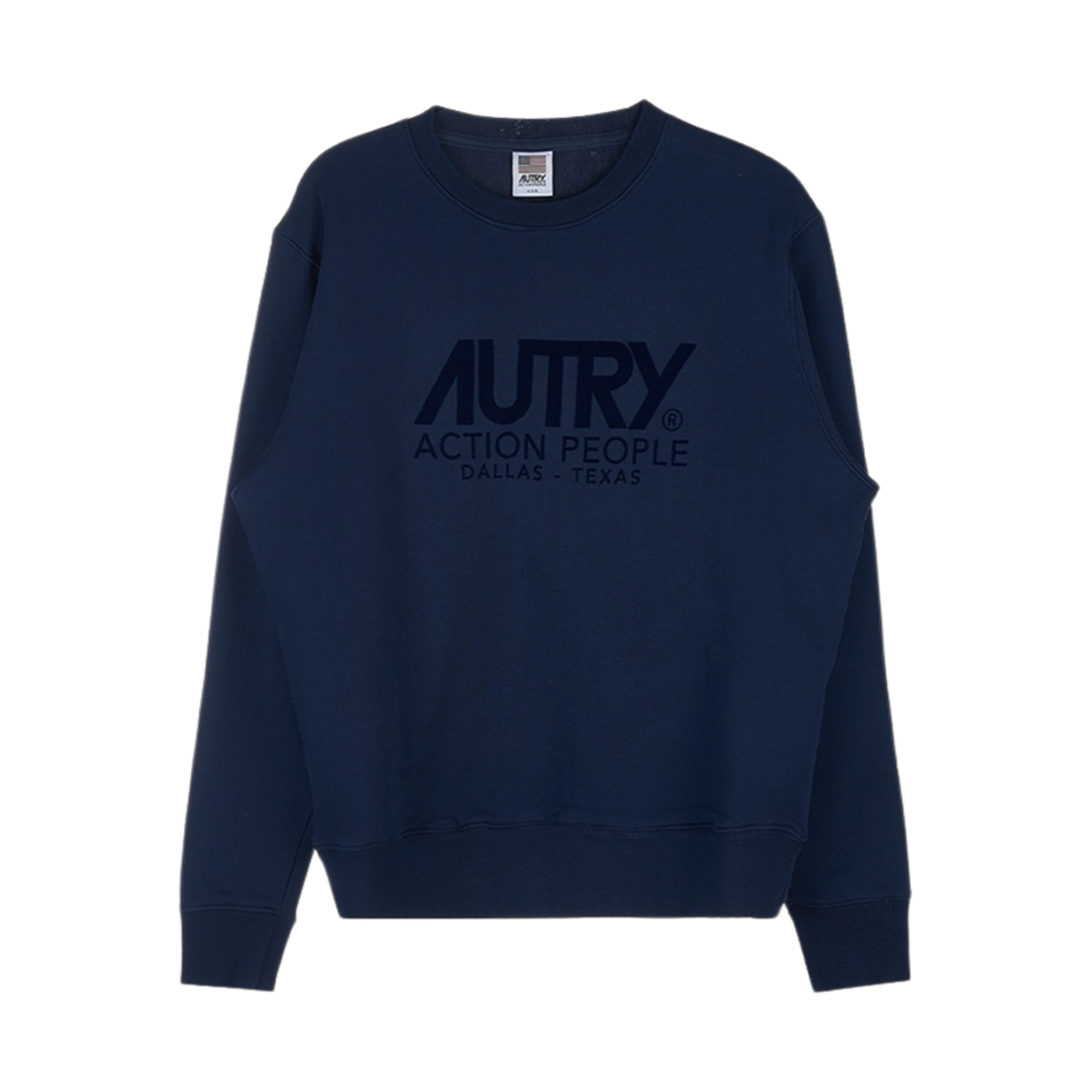 오트리 로고 아이콘 크루넥 스웨트셔츠 블루(Autry Logo Icon Crewneck Sweatshirt Blue)