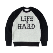 Thevinylhouse Mohair Jacquard Sweater Cream